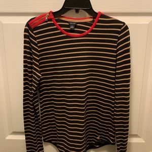 Rare Nautica Shoulder Zip Sweater